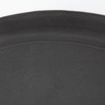 Plateau ovale antidérapant en polypropylène noir Olympia Kristallon 685mm — C162