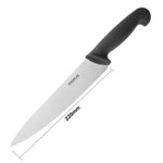 Couteau de cuisine Hygiplas noir 215mm — C265