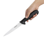 Couteau à filet Hygiplas noir 160mm — C266