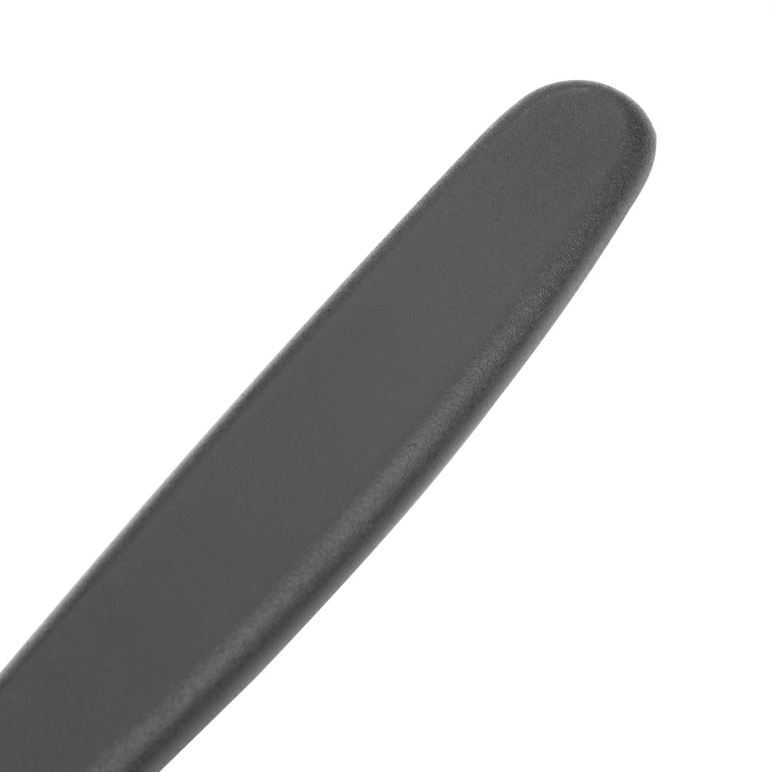 Couteau d'office lame droite Hygiplas noir 85mm — C268