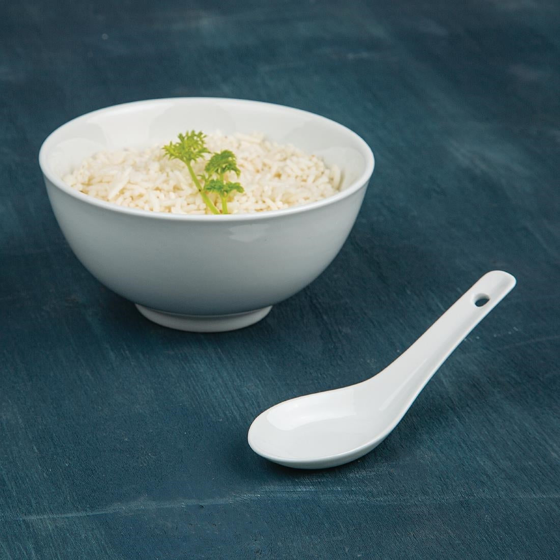 Cuillères à riz Olympia Whiteware 130mm (lot de 24) — C325