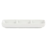 Plats 3 compartiments Olympia Whiteware (lot de 12) — C336