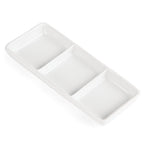 Plats 3 compartiments Olympia Whiteware (lot de 12) — C336
