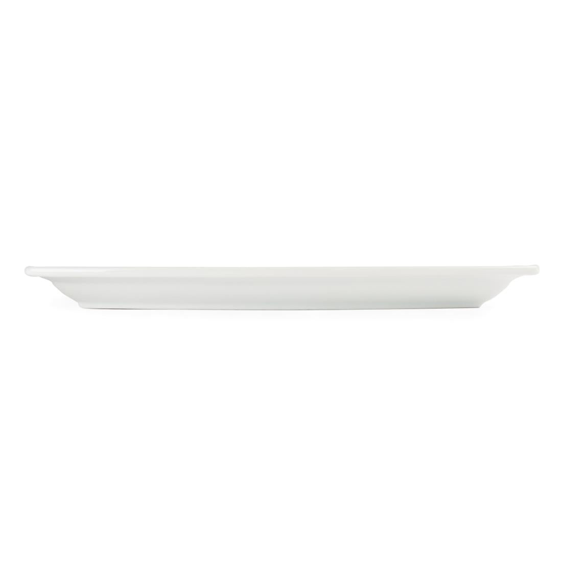 Assiettes rectangulaires Olympia Whiteware 320mm (lot de 6) — C361