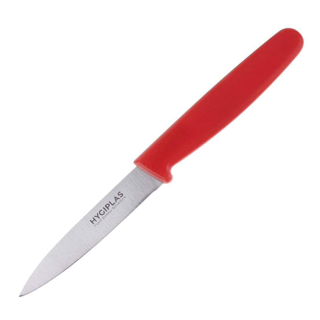 Couteau d'office Hygiplas rouge 75 mm — C542