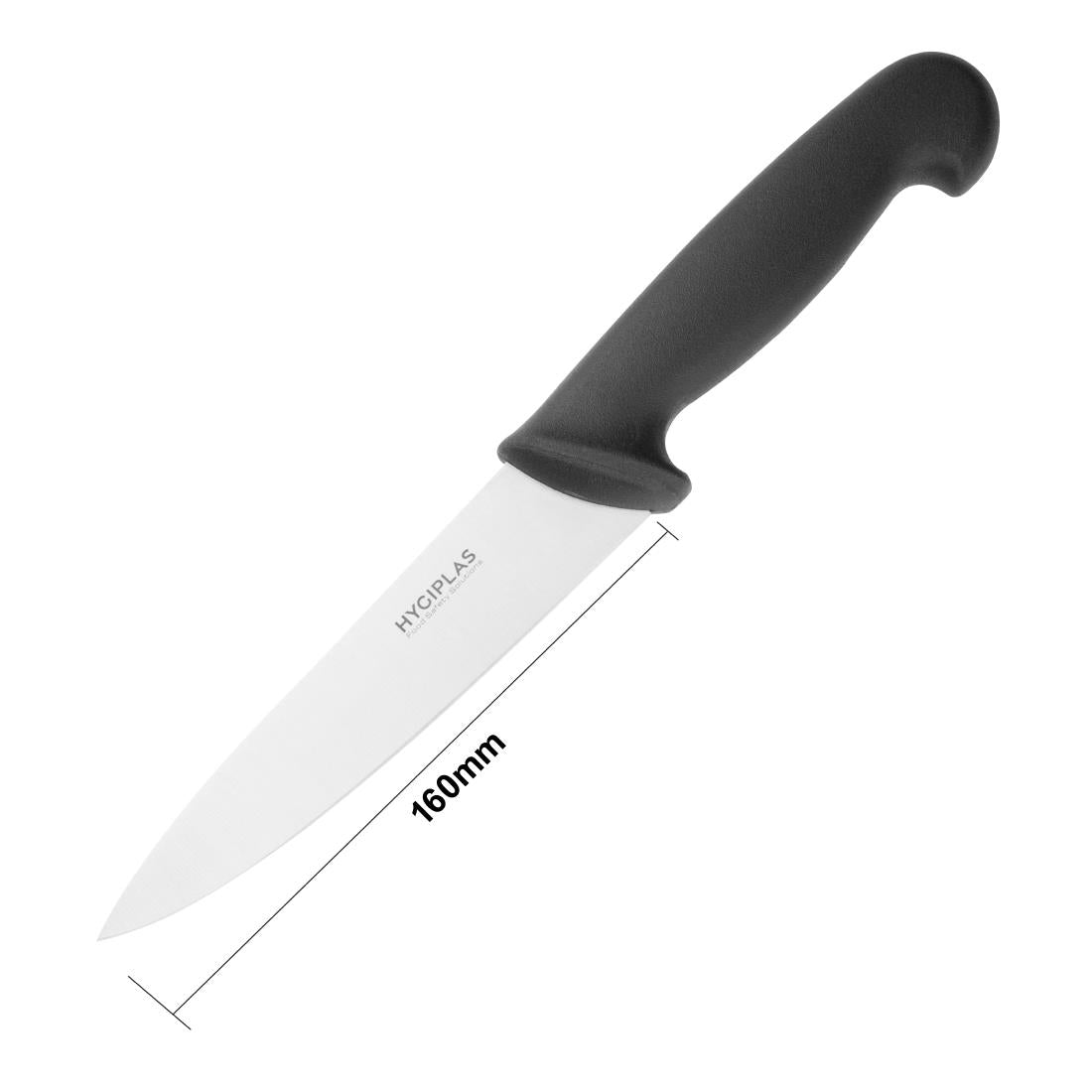 Couteau de cuisine Hygiplas noir 157mm — C554