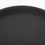 Plateau antidérapant en plastique Olympia Kristallon rond noir 356mm — C557