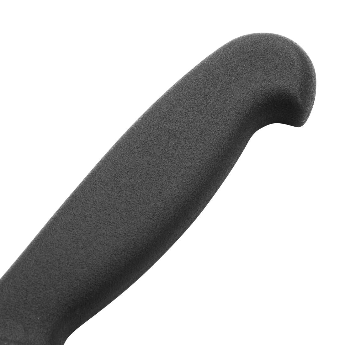 Couteau à trancher denté Hygiplas noir 300mm — C580