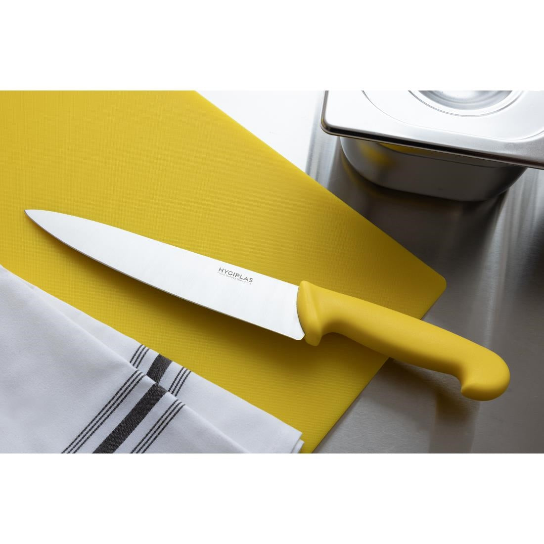 Couteau de cuisine Hygiplas jaune 218mm — C803