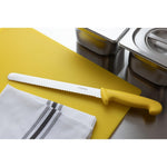 Couteau à trancher denté Hygiplas jaune 248mm — C810