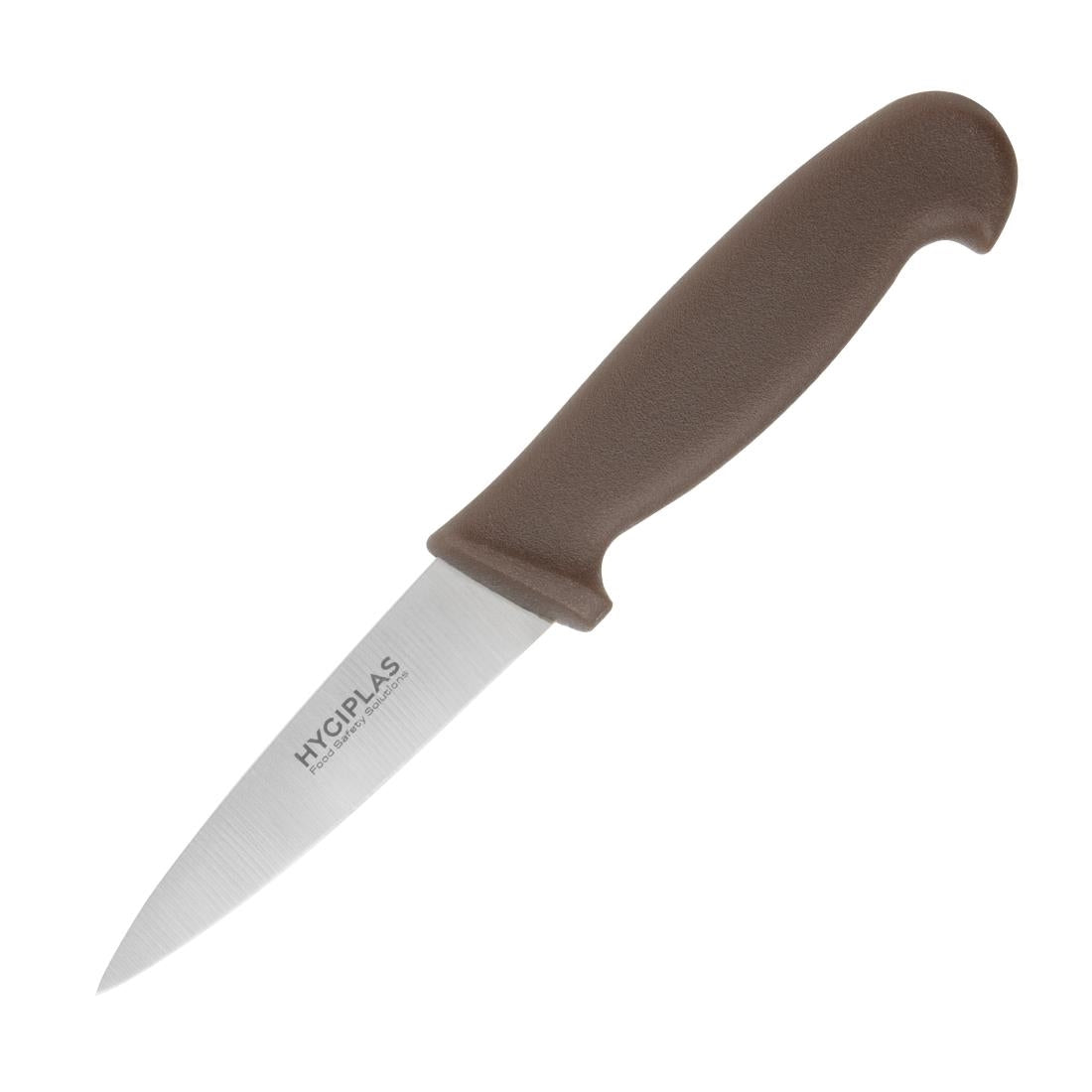 Couteau d'office Hygiplas marron 90 mm — C840