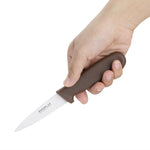 Couteau d'office Hygiplas marron 90 mm — C840