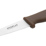 Couteau d'office Hygiplas marron 90 mm — C840