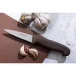 Couteau d'office Hygiplas marron 90 mm — C840
