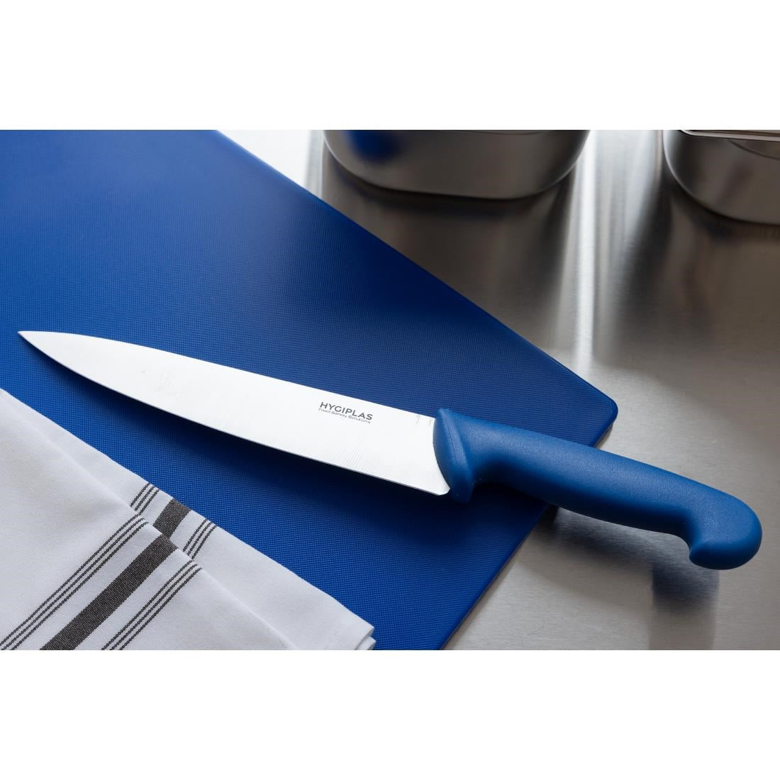 Couteau de cuisine Hygiplas bleu 218mm — C851