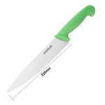 Couteau de cuisine Hygiplas vert 218mm — C861