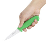 Couteau d'office Hygiplas vert 90mm — C866