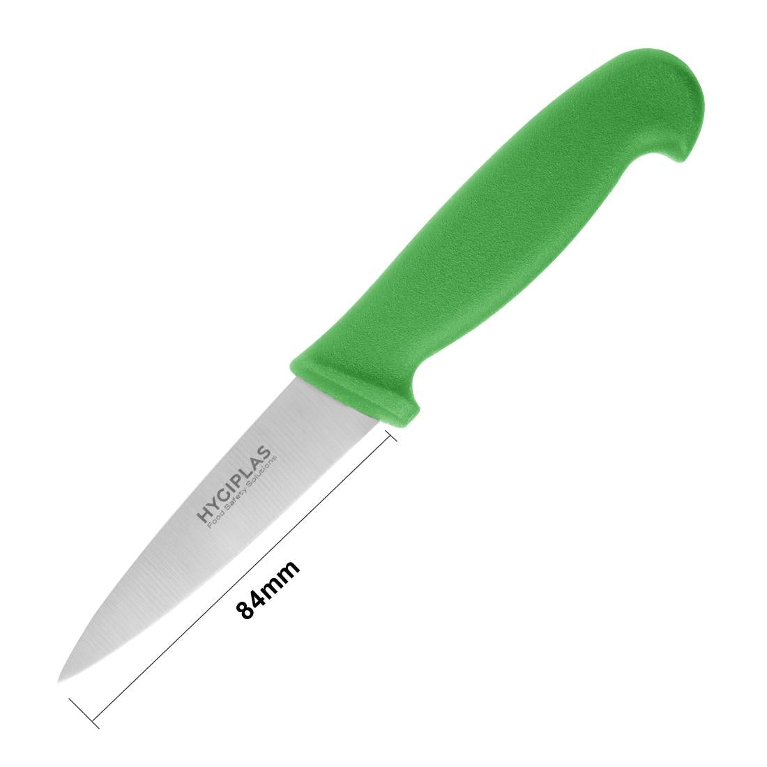 Couteau d'office Hygiplas vert 90mm — C866