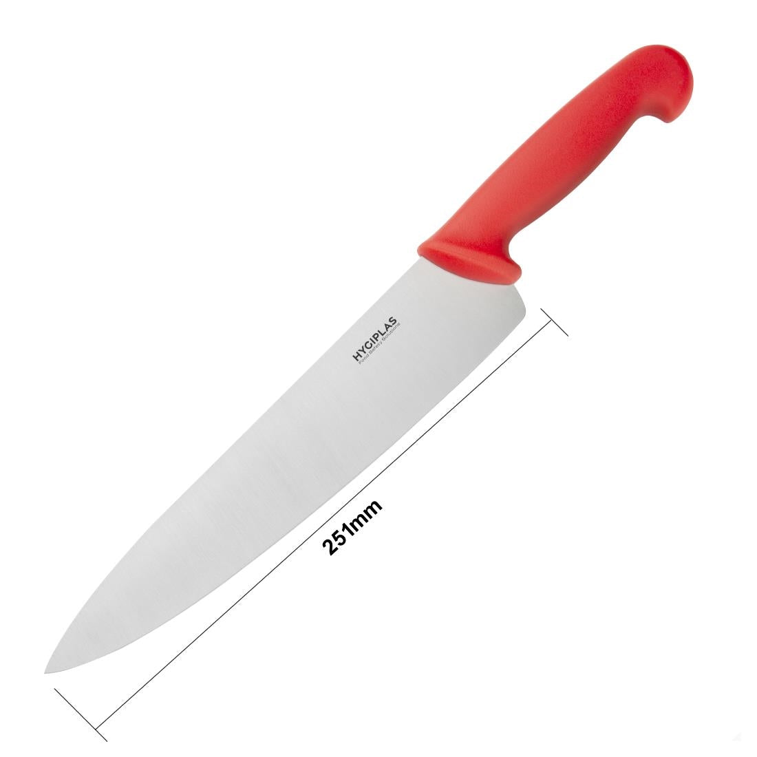 Couteau de cuisine Hygiplas rouge 255mm — C886