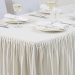 Nappe et juponnage écrus - modèle froncé — CB085