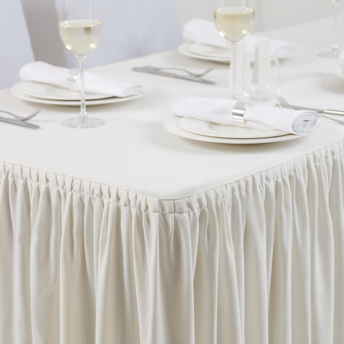 Nappe et juponnage écrus - modèle froncé — CB085