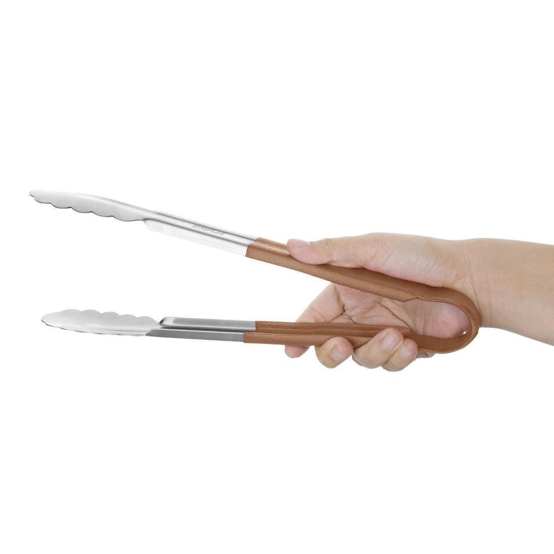 Pince de service à code couleur Hygiplas 300mm marron — CB158