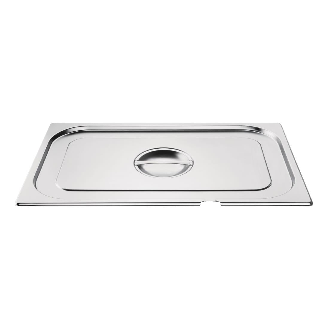 Couvercle inox GN 1/1 avec encoche Vogue — CB170