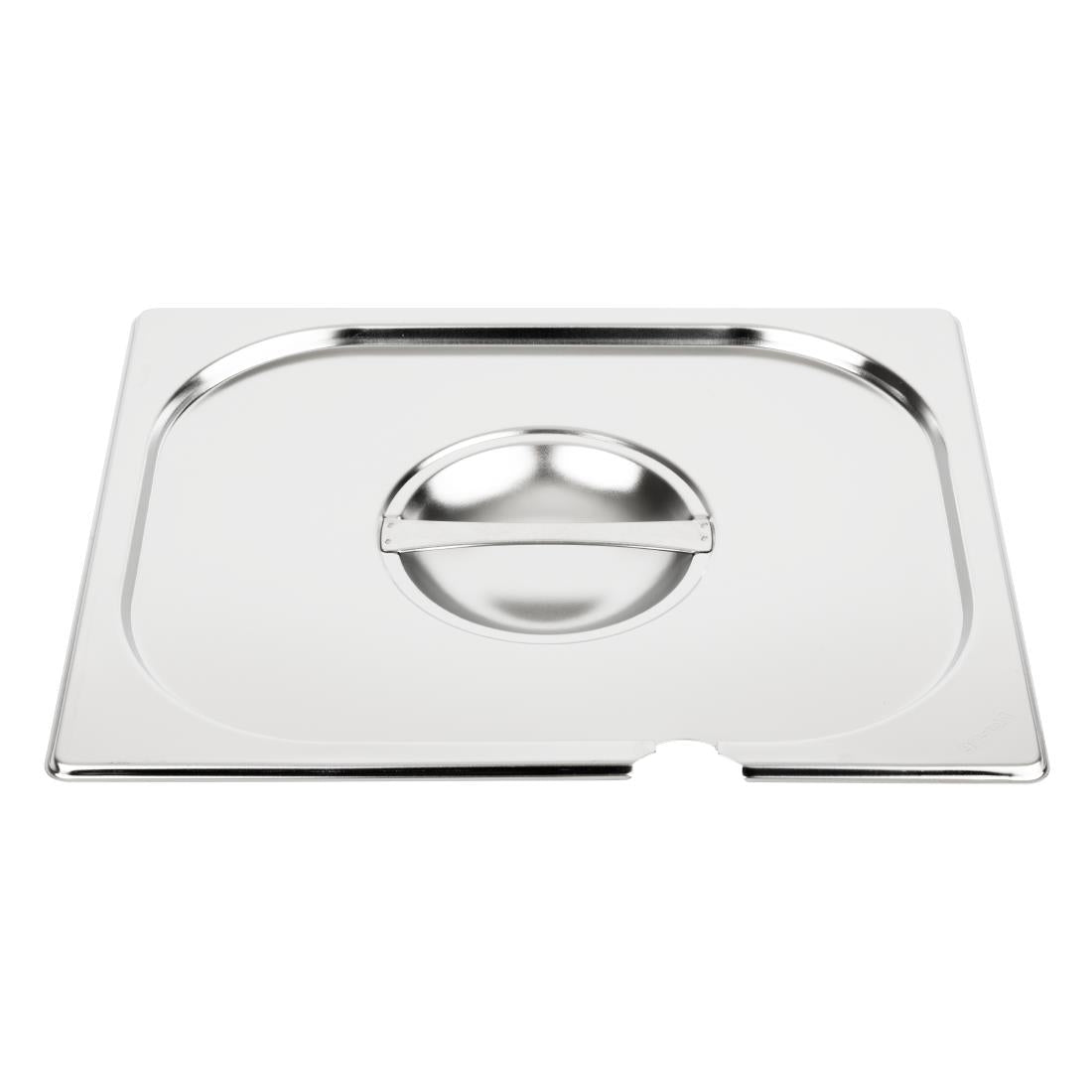 Couvercle inox avec encoche Vogue GN 1/2 — CB171