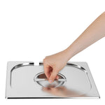 Couvercle inox avec encoche Vogue GN 1/2 — CB171