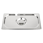Couvercle inox avec encoche Vogue GN 1/3 — CB173
