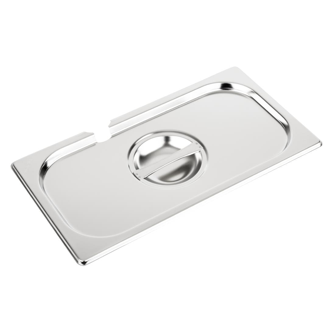 Couvercle inox avec encoche Vogue GN 1/3 — CB173