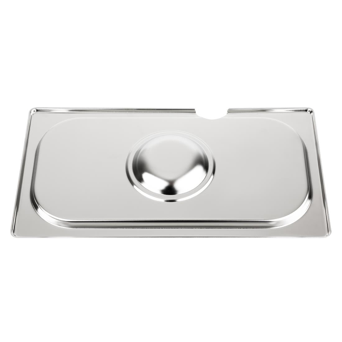 Couvercle inox avec encoche Vogue GN 1/3 — CB173