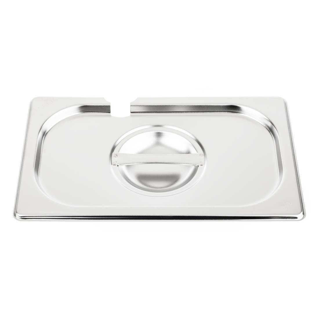 Couvercle inox avec encoche Vogue GN 1/4 — CB174