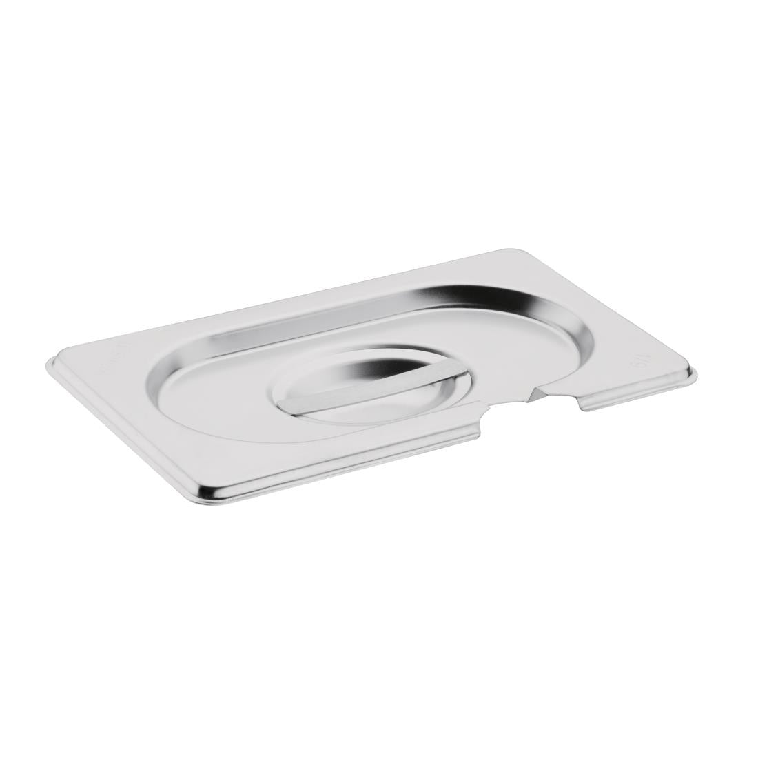 Couvercle inox avec encoche Vogue GN 1/9 — CB176