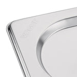 Couvercle inox avec encoche Vogue GN 1/9 — CB176