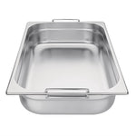 Bac GN 1/1 en inox avec poignées Vogue 100mm — CB179