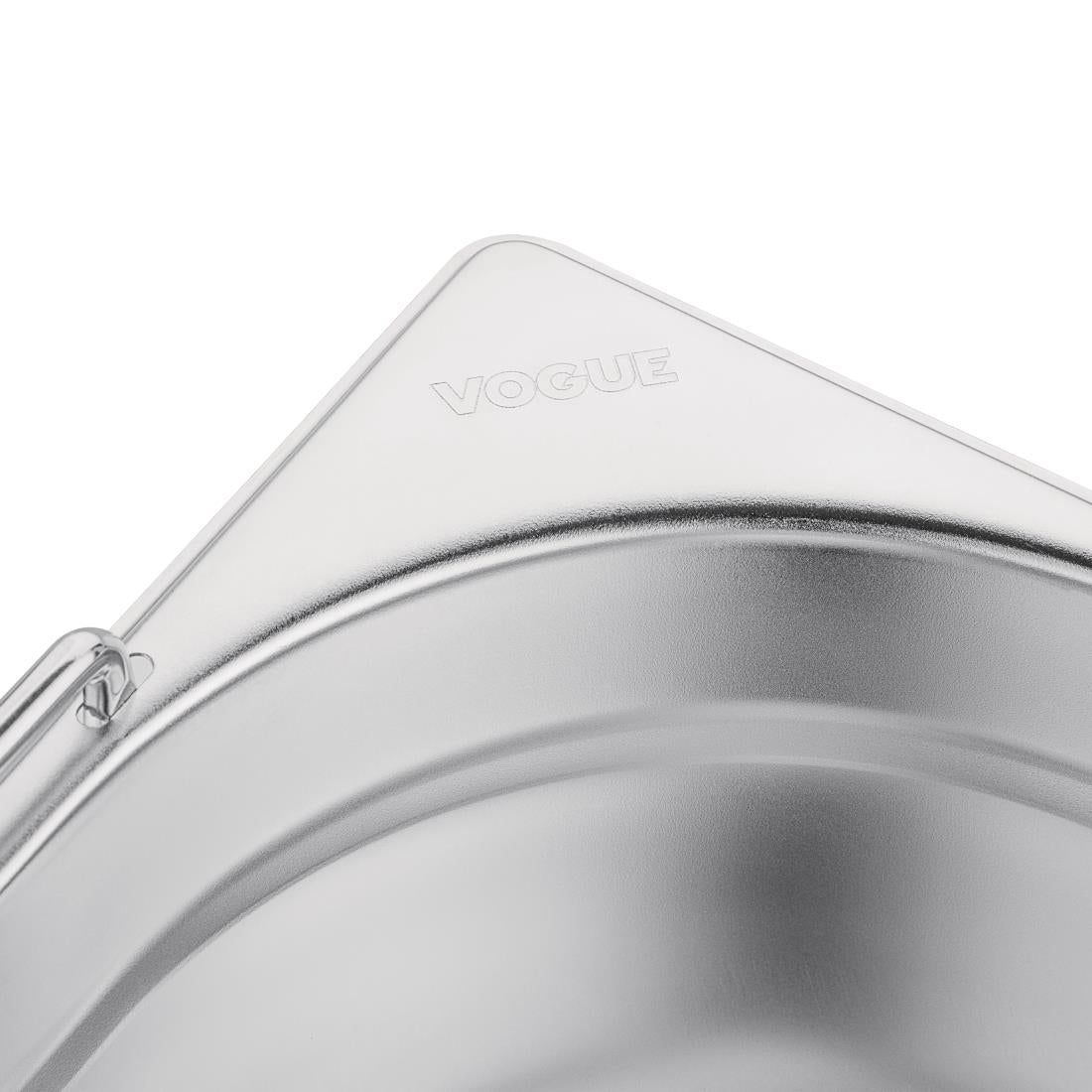 Bac GN 1/1 en inox avec poignées Vogue 100mm — CB179