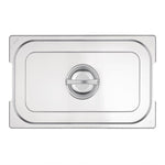 Couvercle inox GN 1/1 avec poignée Vogue — CB181