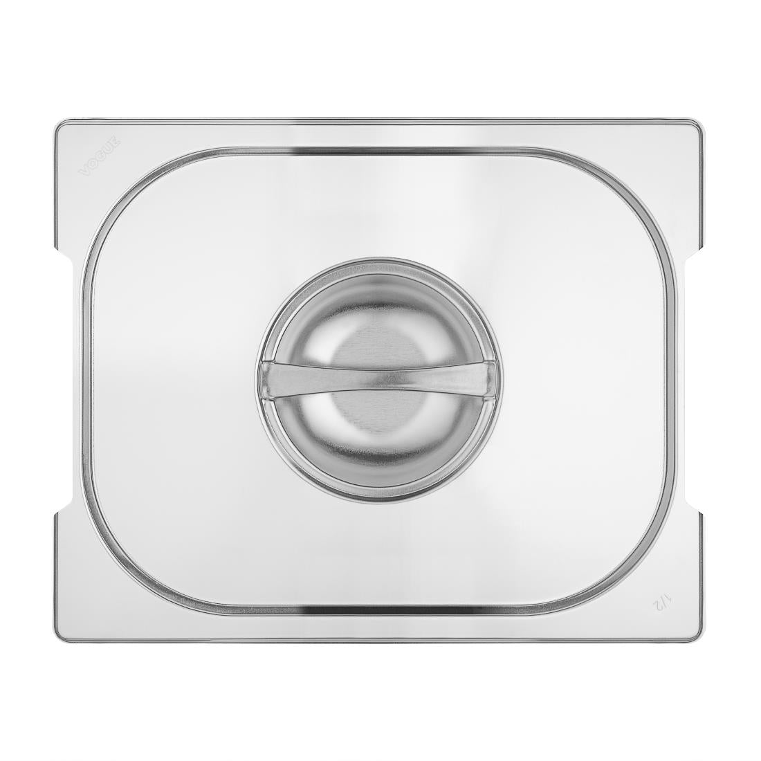 Couvercle inox GN 1/2 avec poignée Vogue — CB185