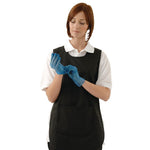 Gants alimentaires en vinyle poudré Hygiplas bleus L (lot de 100) — CB254-L