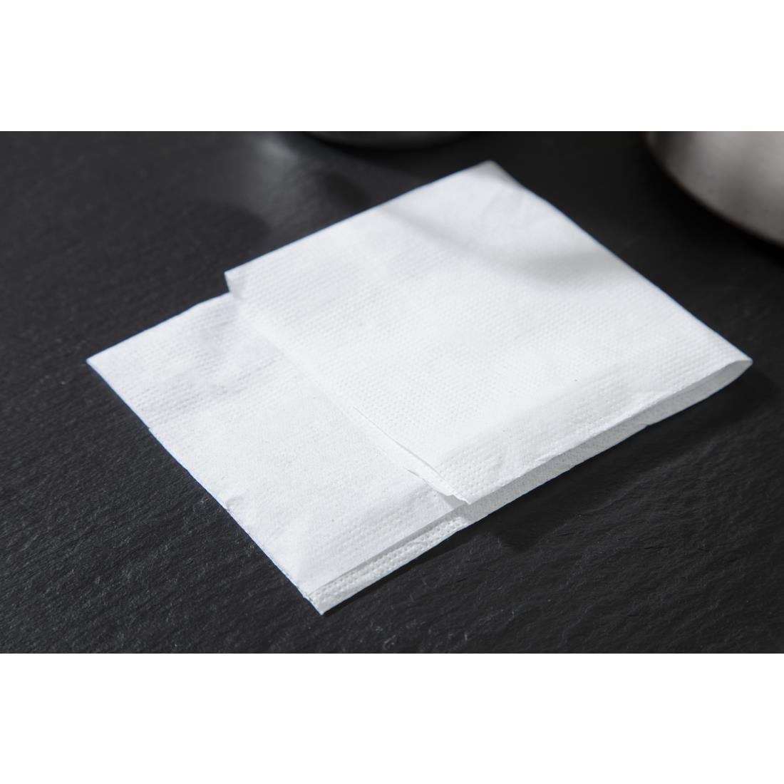 Serviettes lunch blanches 1 pli 90 x 120mm (lot de 6000) — CB392