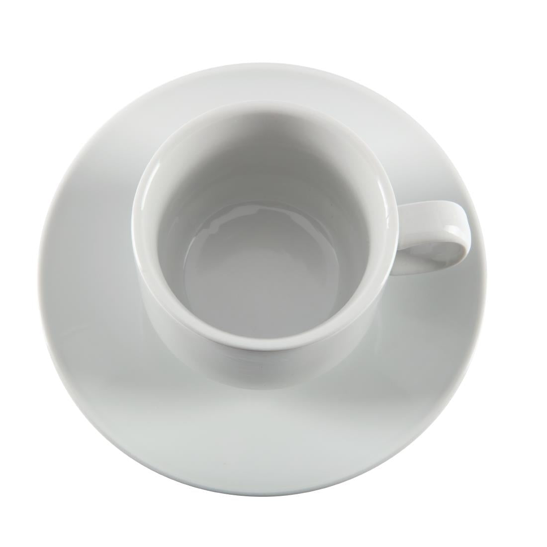 Tasse à thé empilable blanche whiteware Olympia 200ml (lot de 12) — CB467