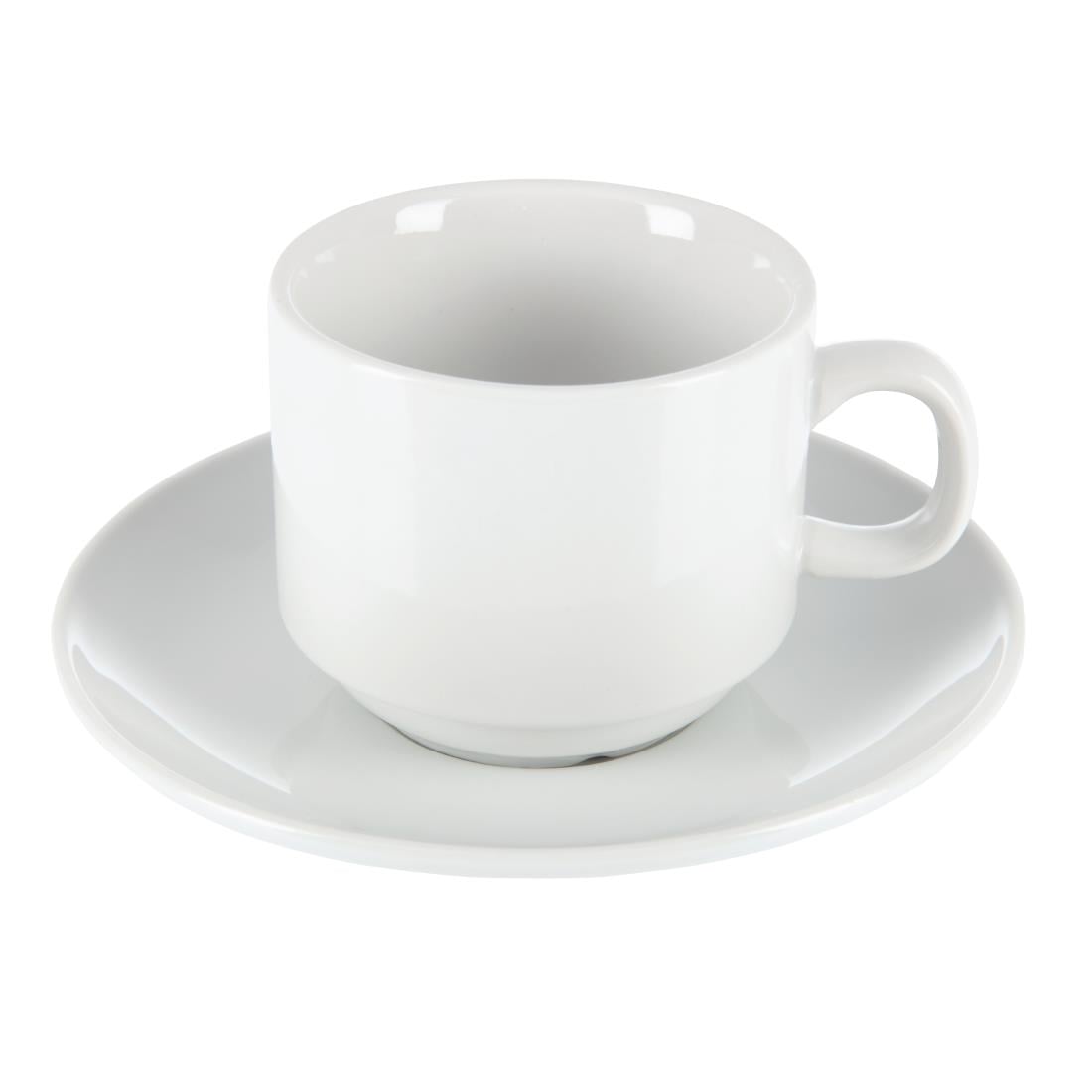 Soucoupes Empilables Olympia Whiteware (lot de 12) — CB468