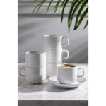 Tasse à thé empilable blanche whiteware Olympia 200ml (lot de 12) — CB467