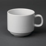 Tasse à thé empilable blanche whiteware Olympia 200ml (lot de 12) — CB467