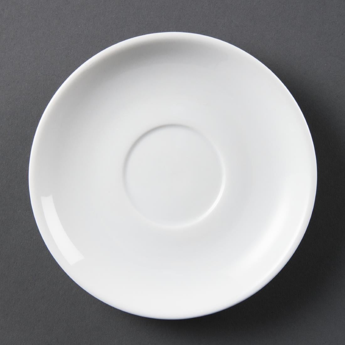 Soucoupes Empilables Olympia Whiteware (lot de 12) — CB468