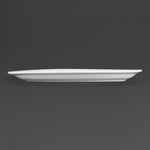 Assiettes Ovales Blanches Olympia 250mm (lot de 6) — CB477