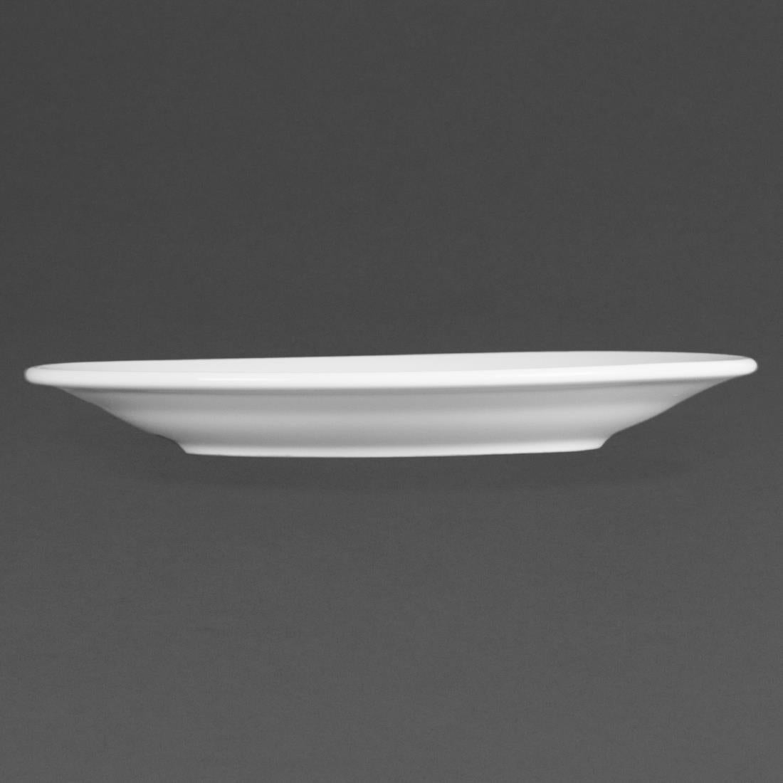 Assiettes À Bord Large Blanches Olympia 165mm (lot de 12) — CB478