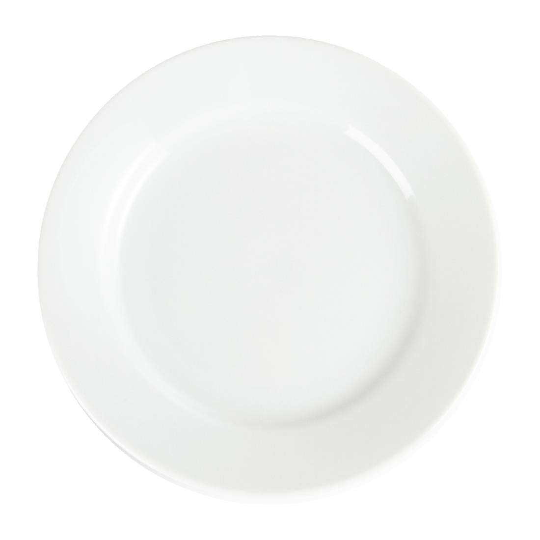 Assiettes À Bord Large Blanches Olympia 165mm (lot de 12) — CB478