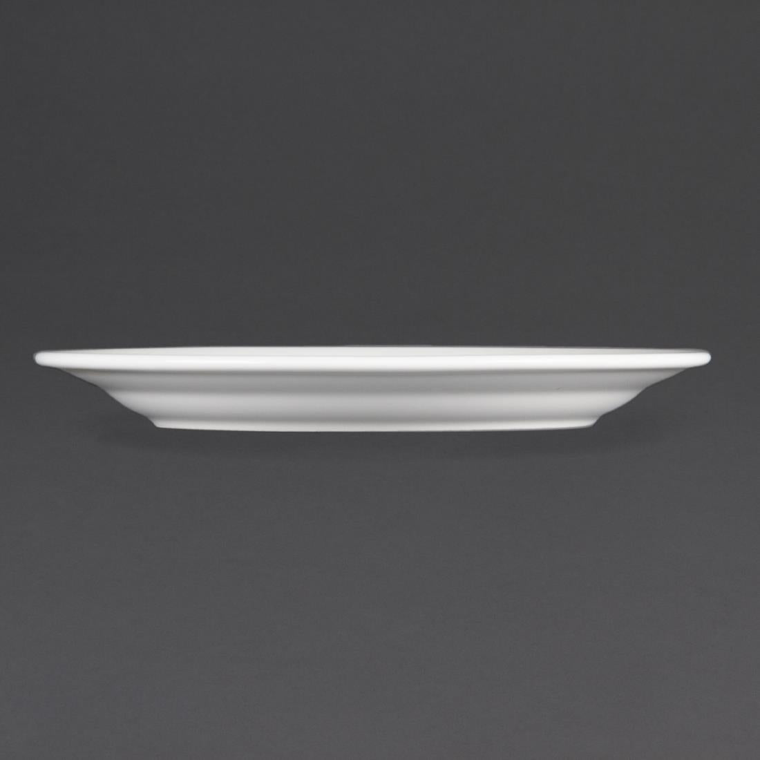Assiettes à bord large Olympia Whiteware 230mm (lot de 12) — CB480